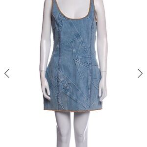 The Attico Blue Denim Mini Dress